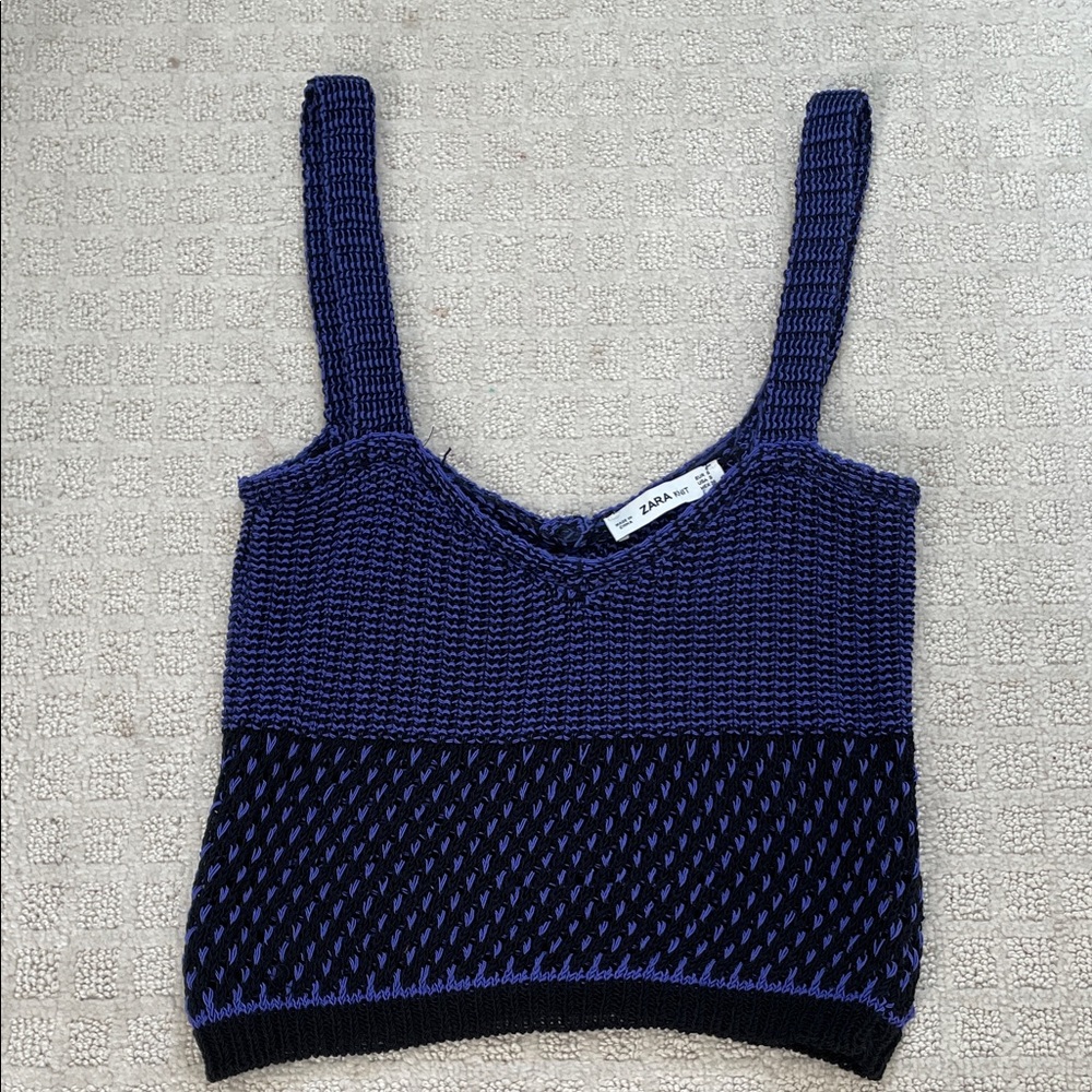 Zara Purple Knit Women's Top